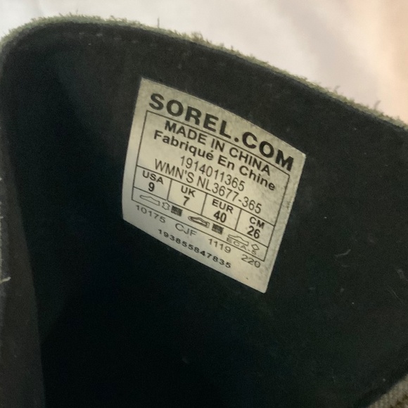 Sorel Green 9 Suede Joan of Arctic Wedge Boot Snow - Picture 5 of 5